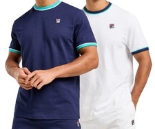 FILA Men's T-Shirt Vintage Marconi Ringer Tee Short Sleeve Crew Neck Cotton Top