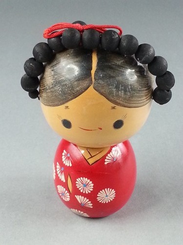 Japanese kokeshi style wooden - kokeshi,