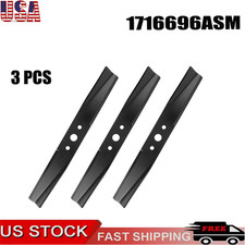 (3) Mower Blades 44" Broadmoor