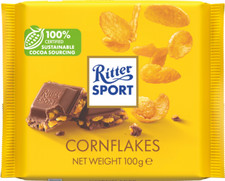 Ritter Sport Cornflakes Milk Chocolate 100g- Pack of 3