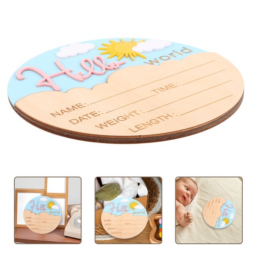 Newborn keepsake plaque - newborn, photo