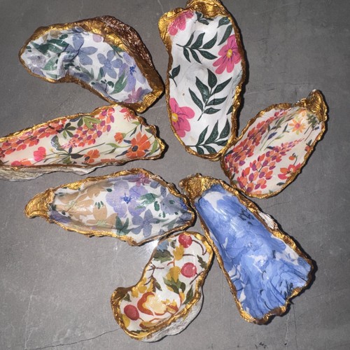 Mussel shells decorated - mussel, bundle