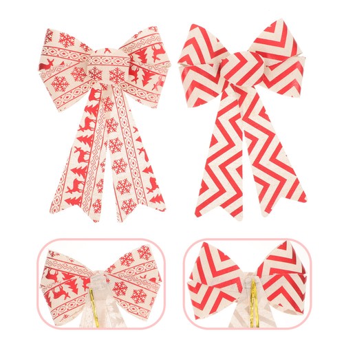 2pcs christmas bows - christmas,