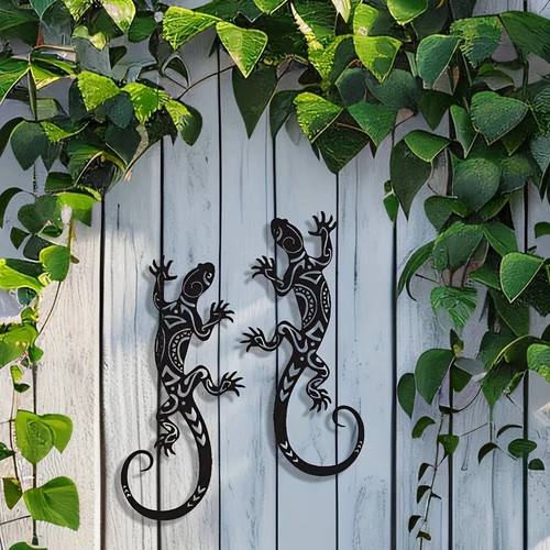 2pc iron gecko - 2pc, art