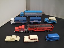 M616-MIXED LOT OF SEVEN MODELS INC WIKING,ROAD CHAMPS TRUCKS AND CARS