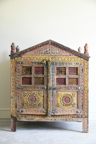 Polychrome indian cupboard - polychrome,