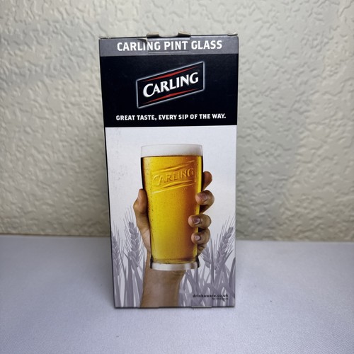 Carling vintage embossed pint - embossed,