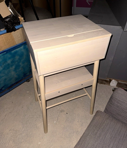 Light wood bedside table - light,