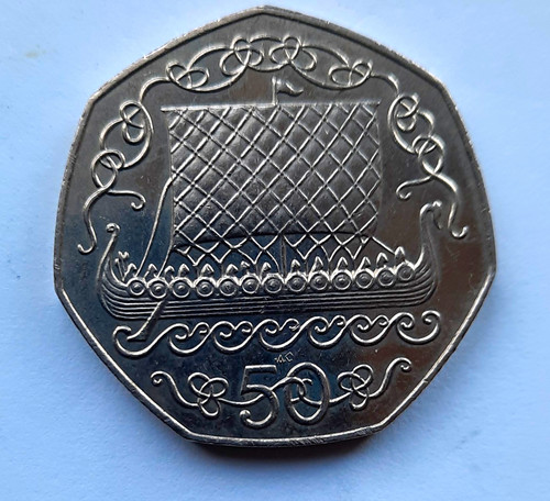 Isle man 50p coin - of,