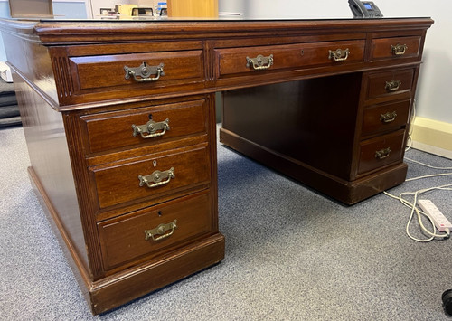 Large antique partners - large, desk