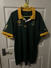 Official Nike WRC 2023 Springboks Rugby Jersey XXL