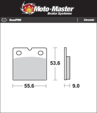 BMW K100 1000 LT 1986-1991 [MotoMaster Rear Motorcycle Ceramic Brake Pads]