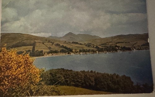 Vintage postcard lamlash and - vintage,