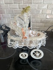 Vintage Collectors Dolls Pram And Doll