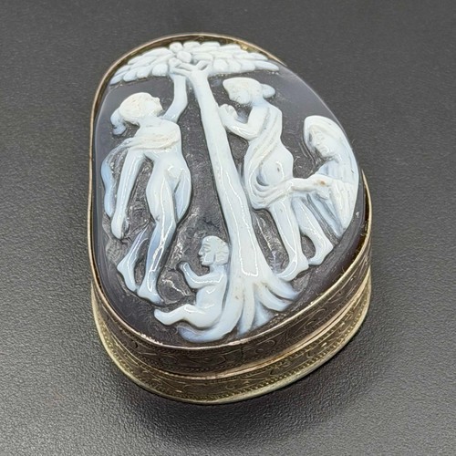 Carved stone cameo - stone,