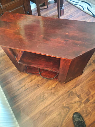 Dark wood stand unit - wood, fully