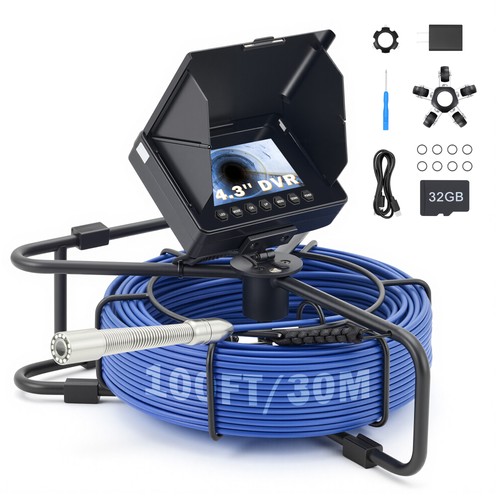 Sewer camera w 98ft - in.,