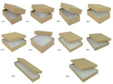 Kraft Cardboard Cheap Jewellery Gift Packaging Boxes Available in 10 Sizes