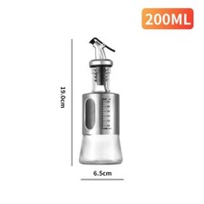 Glass & Stainless Steel Olive Oil Vinegar Dispenser Pourer Bottle 200-500ml