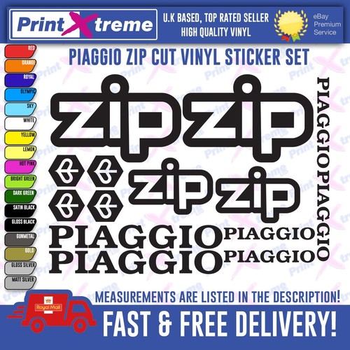 Piaggio zip stickers decals - piaggio,