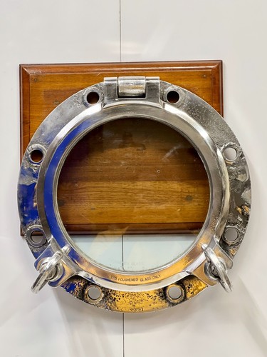 Vintage aluminum porthole - vintage,