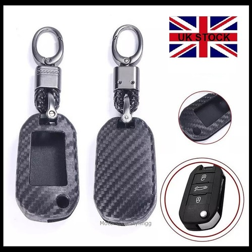 Carbon fibre key cover case - carbon,
