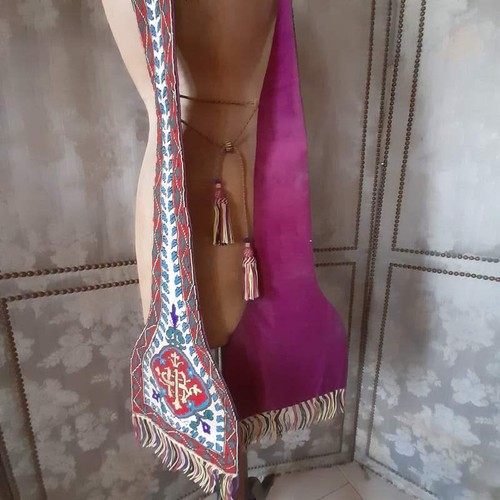 French tapestry priest - priest, spade
