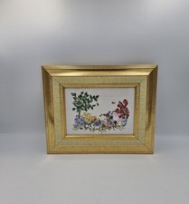 Framed Embroidery Floral