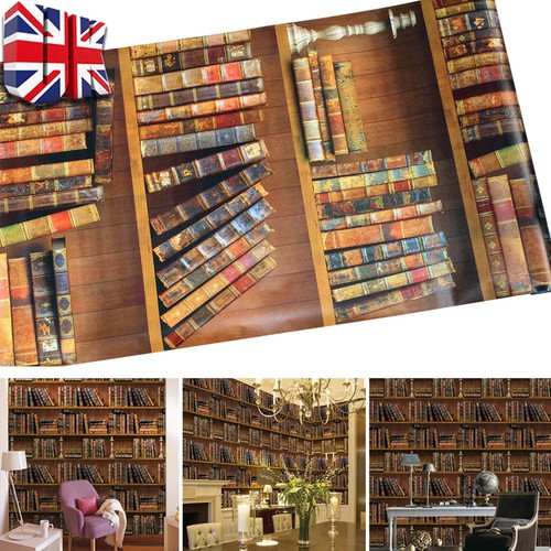 Retro library bookshelf - library,