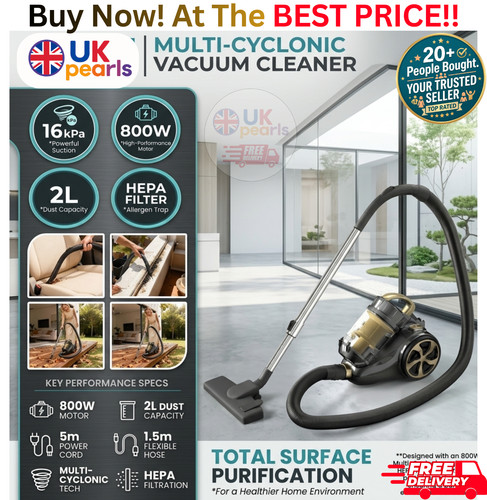 Powerful 800w cylinder vacuum - powerful,