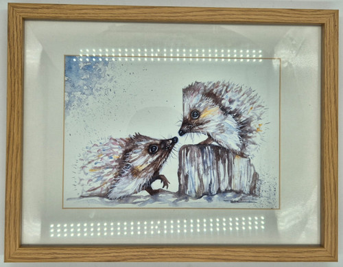 Oak style framed hedgehogs - style,