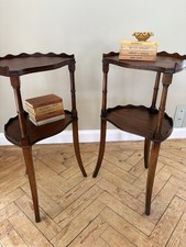 A Pair Of Scalloped Cherrywood