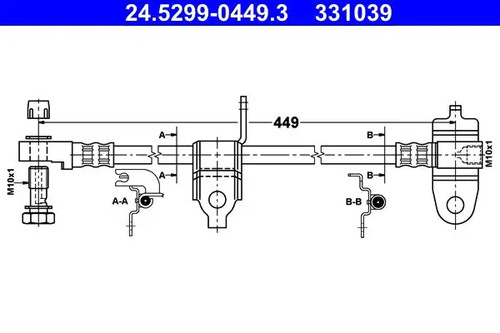 Flexible brake hose