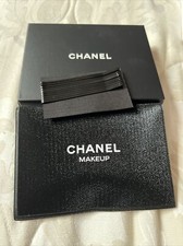 10 CHANEL VIP GIFT Black 7cm Hair Pin POUCH Box Grip Clips Bobby Straight Slides