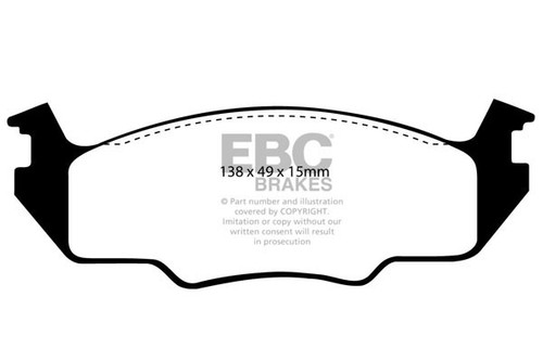 Ebc greenstuff front brake - front,
