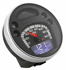Vespa PX Disc EFL  MY T5 Classic PK XL LML SIP V2 Speedometer Speedo Black Face