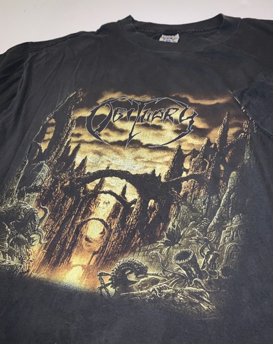 Vtg 1997 obituary shirt xl - t-shirt,