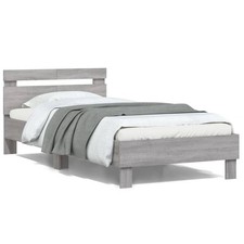 Bed frame with - headboard, and