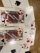 Jumbo Magic Trick Prop Cards Including Two Sliding Cards