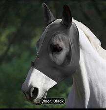 Black Lycra Full Size Fly Mask