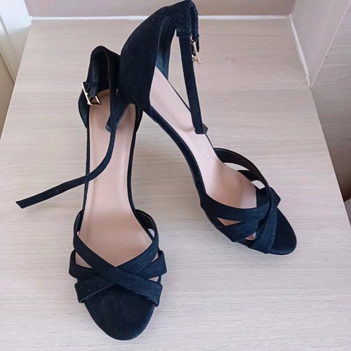New look black faux - new, suede