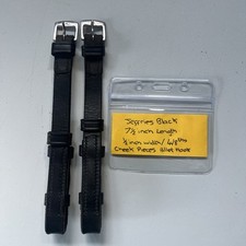 Jeffries Black Leather Cheek pieces 4/8ths 1/2 Inch