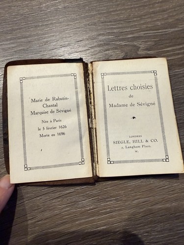 Antique miniature book lettres - antique,