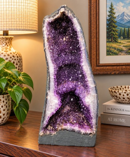 Amethyst crystal geode 1190 - amethyst,