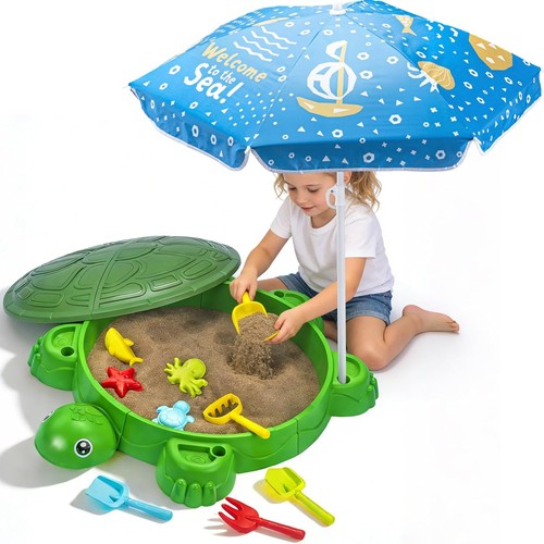 Turtle sandbox with lid - turtle,
