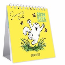Simons Cat Easel Desk Calendar 2026 - New Calendar - Y245z