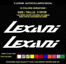 2 LEXANI WHEELS sticker Genuine decal sticker WATERPROOF STICKERS