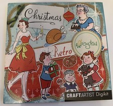 Christmas 'Retro'- Serif Craft Artist digikit papercrafting CD Rom