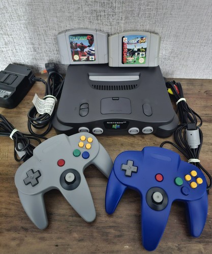 Nintendo console with - nintendo, two