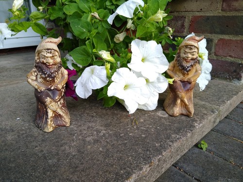 Two vintage pottery bearded